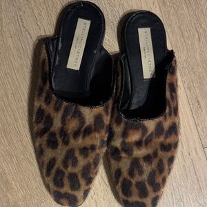Stella McCartney Brown Leopard Mules
